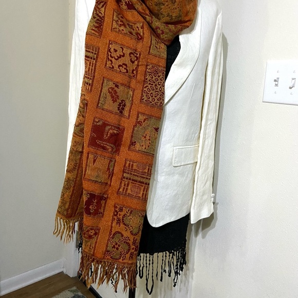 100% oversized wool scarf - Picture 7 of 9